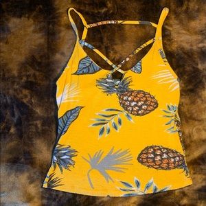 Size: S yellow spaghetti strap top